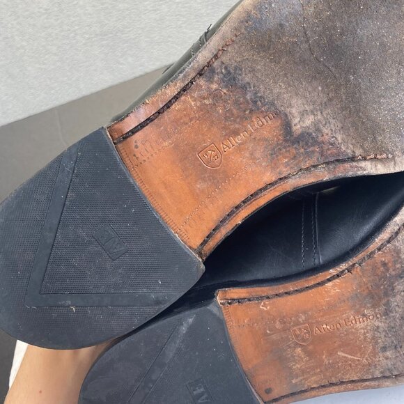 Allen Edmonds Warwick Black Plymouth Single Monk Straps Size 10 5750 USA,Mens - Picture 12 of 12